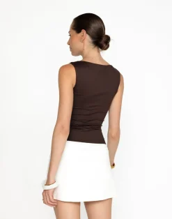 Alda Top (Chocolate)*CHARCOAL Discount