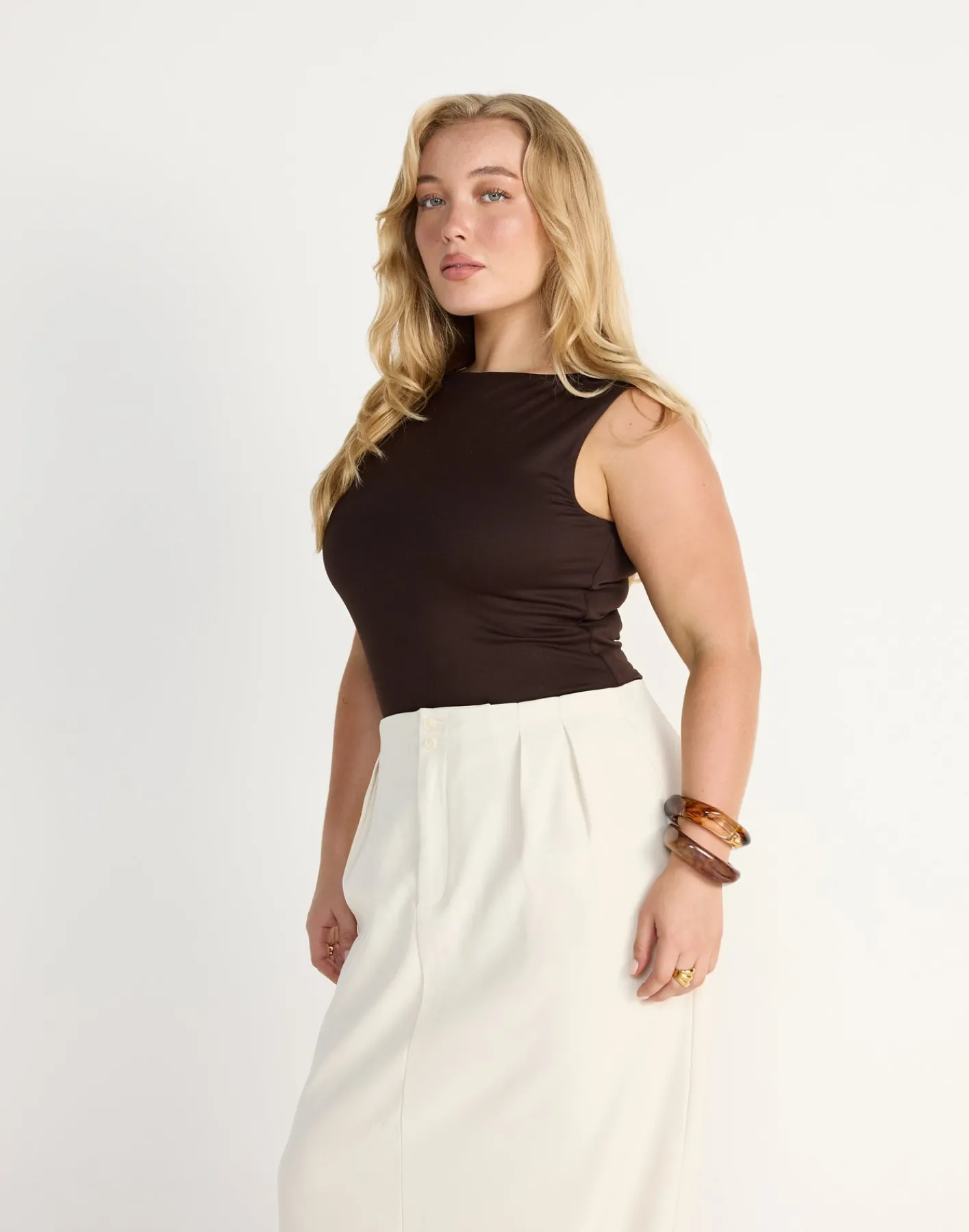 Alda Top (Chocolate)*CHARCOAL Discount