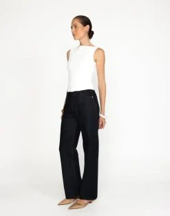 Alda Top (White)*CHARCOAL Clearance