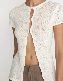 Aleyna Top (White)*CHARCOAL Sale