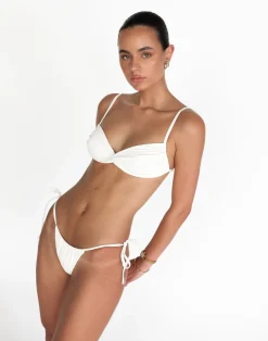 Ali Bikini Top (Pearl)*CHARCOAL New