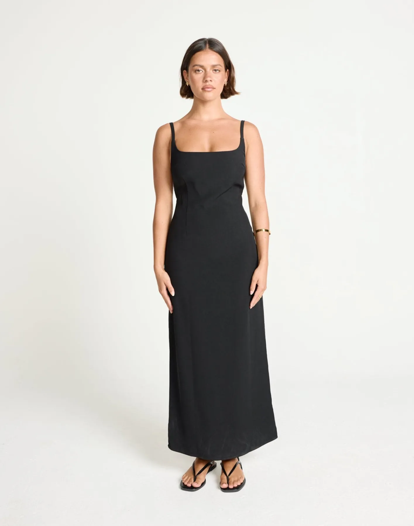 Alistair Maxi Dress (Black)*CHARCOAL Hot