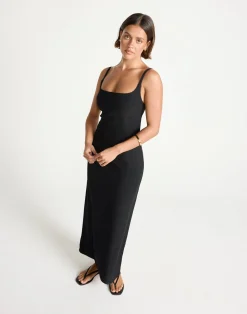 Alistair Maxi Dress (Black)*CHARCOAL Hot