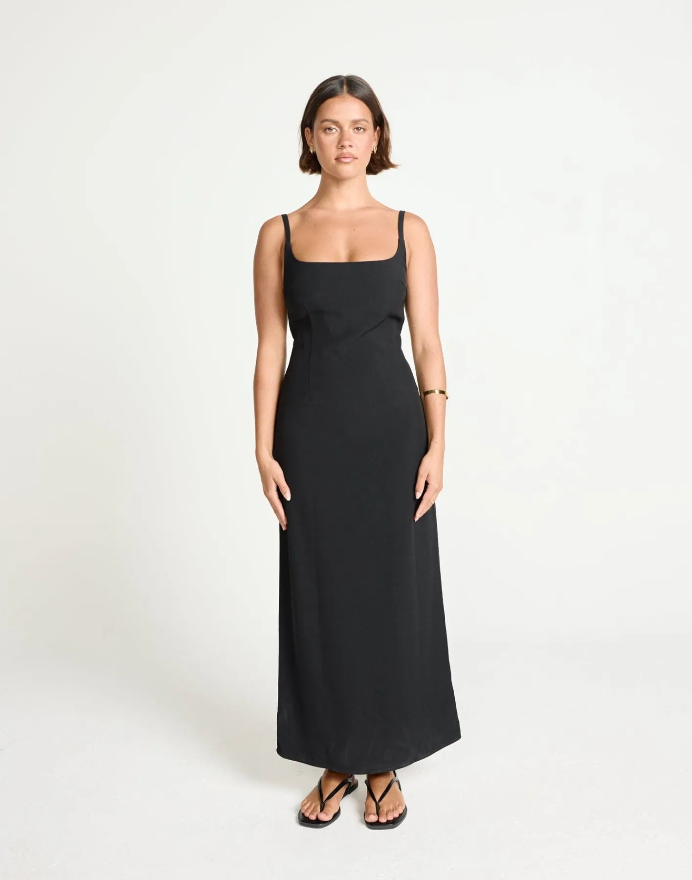 Alistair Maxi Dress (Black)*CHARCOAL Hot