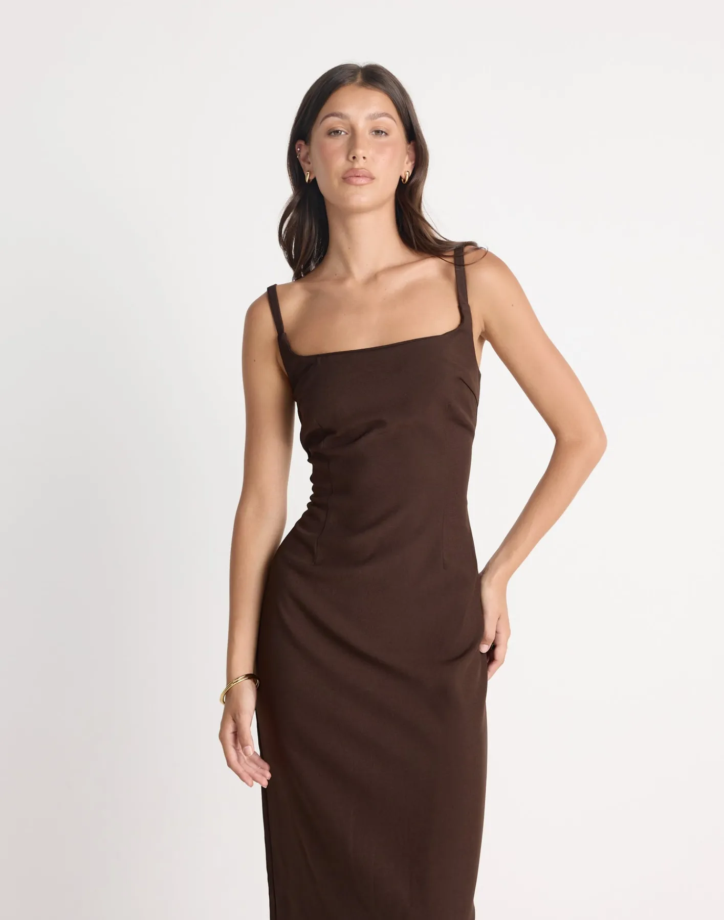 Alistair Maxi Dress (Chocolate)*CHARCOAL CLOTHING Discount
