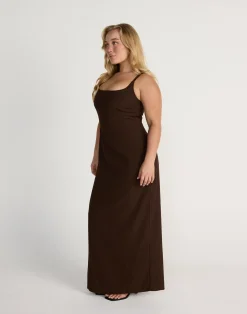 Alistair Maxi Dress (Chocolate)*CHARCOAL CLOTHING Discount