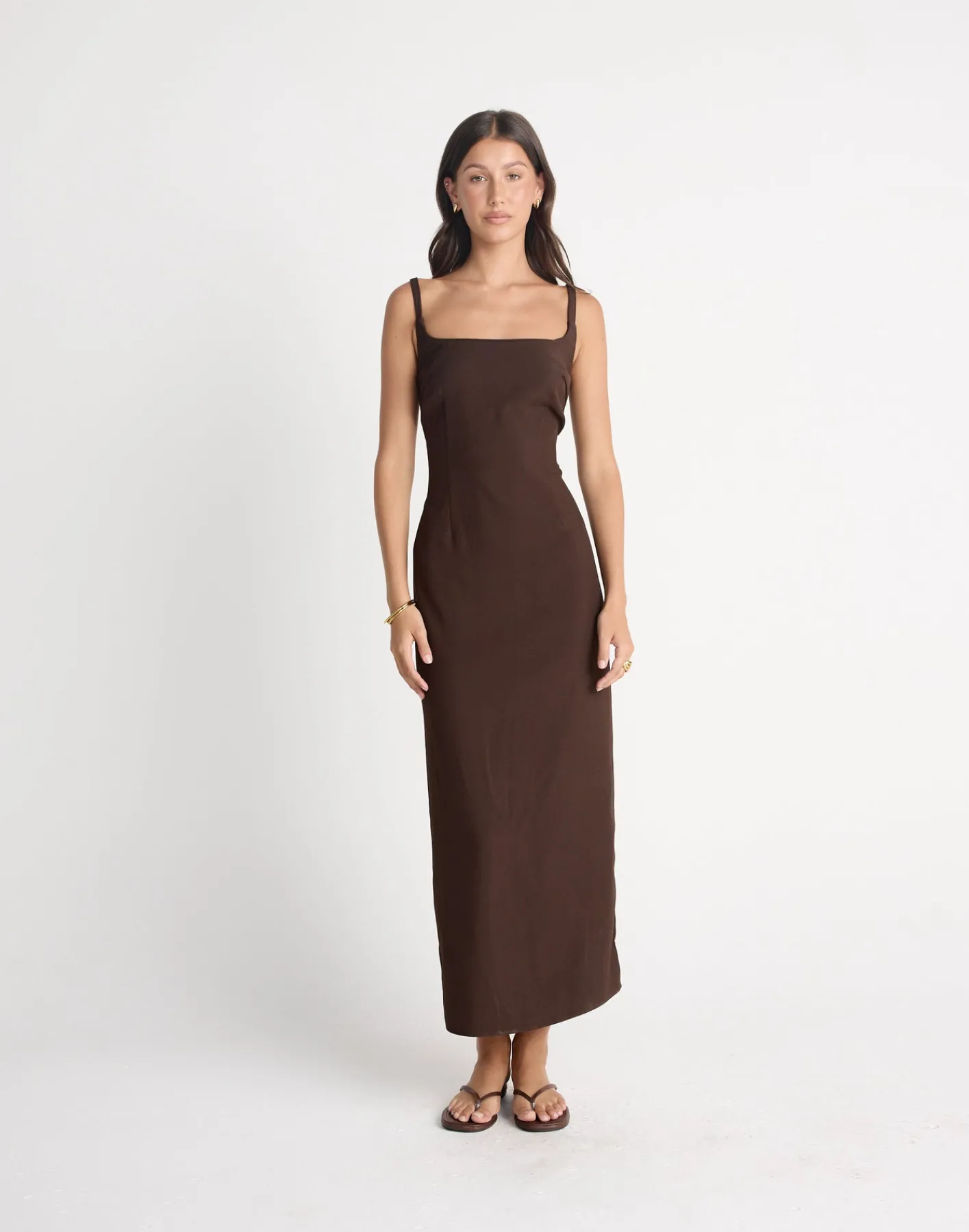 Alistair Maxi Dress (Chocolate)*CHARCOAL CLOTHING Discount