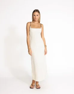 Alistair Maxi Dress (Oat)*CHARCOAL Sale