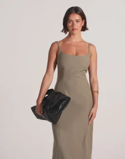 Alistair Maxi Dress (Stone)*CHARCOAL Clearance
