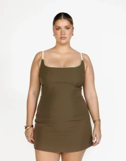Alistair Mini Dress (Coffee)*CHARCOAL Hot