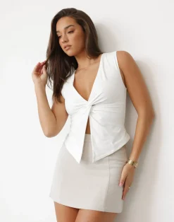 Althea Top (White)*CHARCOAL Online