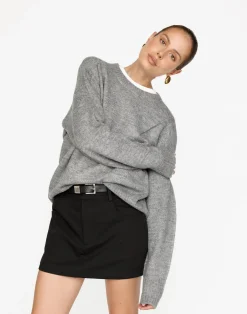 Alva Knit Jumper (Grey Marle)*CHARCOAL Outlet