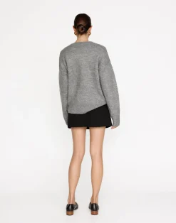 Alva Knit Jumper (Grey Marle)*CHARCOAL Outlet