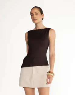Amanda Top (Chocolate)*CHARCOAL Sale
