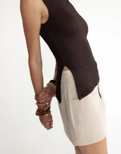 Amanda Top (Chocolate)*CHARCOAL Sale