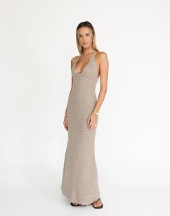 Amani Maxi Dress (Macchiato)*CHARCOAL Clearance