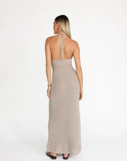 Amani Maxi Dress (Macchiato)*CHARCOAL Clearance