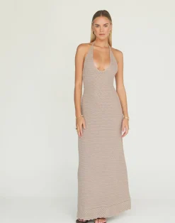 Amani Maxi Dress (Macchiato)*CHARCOAL Clearance
