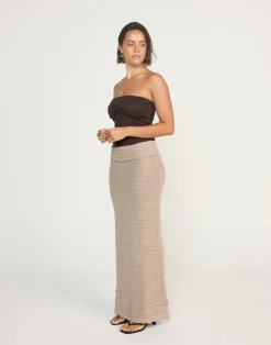 Amani Maxi Skirt (Macchiato)*CHARCOAL Best