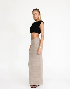 Amani Maxi Skirt (Macchiato)*CHARCOAL Best