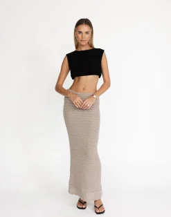 Amani Maxi Skirt (Macchiato)*CHARCOAL Best