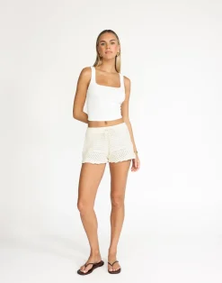 Amani Shorts (Off White)*CHARCOAL New