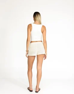 Amani Shorts (Off White)*CHARCOAL New
