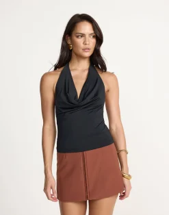 Amergio Mini Skirt (Burnt Sienna)*CHARCOAL New