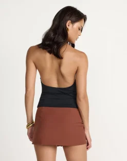 Amergio Mini Skirt (Burnt Sienna)*CHARCOAL New