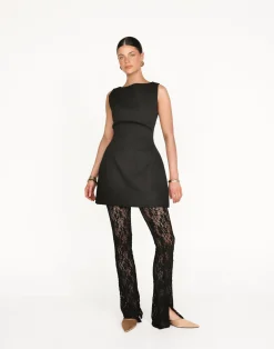 Anders Mini Dress (Black)*CHARCOAL Sale