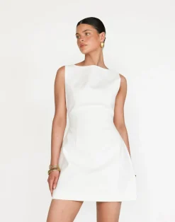 Anders Mini Dress (White)*CHARCOAL Outlet