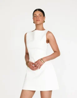 Anders Mini Dress (White)*CHARCOAL Outlet