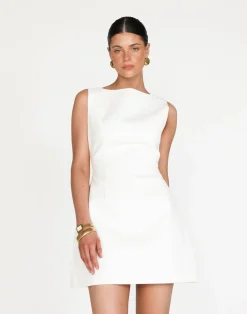 Anders Mini Dress (White)*CHARCOAL Outlet