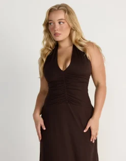 Araminta Maxi Dress (Chocolate)*CHARCOAL Online