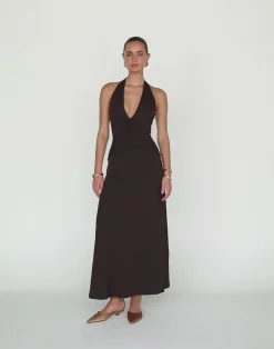 Araminta Maxi Dress (Chocolate)*CHARCOAL Online