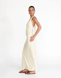 Araminta Maxi Dress (Oat)*CHARCOAL Online