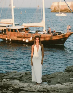 Araminta Maxi Dress (Oat)*CHARCOAL Outlet
