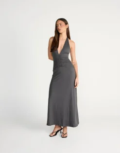 Araminta Maxi Dress (Slate)*CHARCOAL CLOTHING Outlet