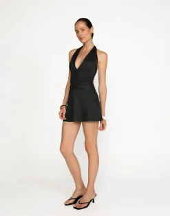 Araminta Mini Dress (Black)*CHARCOAL New