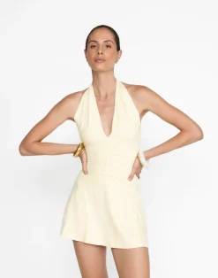Araminta Mini Dress (Butter)*CHARCOAL Hot