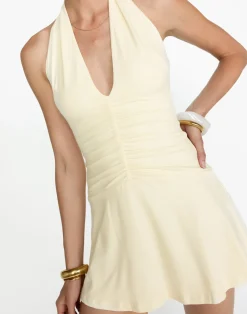 Araminta Mini Dress (Butter)*CHARCOAL Hot