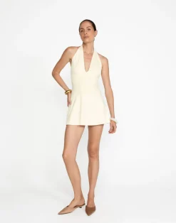 Araminta Mini Dress (Butter)*CHARCOAL Hot