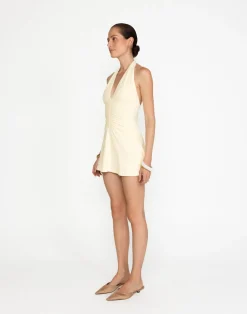 Araminta Mini Dress (Butter)*CHARCOAL Hot