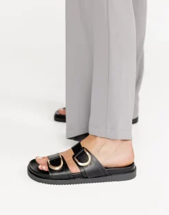 Areli Slides (Black) - By*Billini Sale