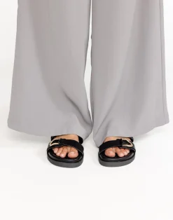 Areli Slides (Black) - By*Billini Sale