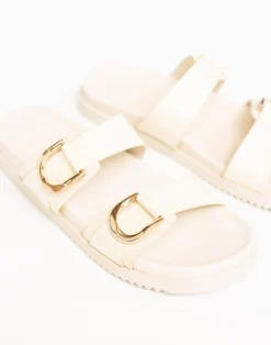 Areli Slides (Cream Raffia) - By*Billini Fashion