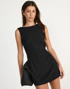 Arki Mini Dress (Black)*CHARCOAL CLOTHING Clearance