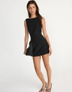 Arki Mini Dress (Black)*CHARCOAL CLOTHING Clearance