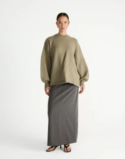 Arlette Jumper (Dusty Olive)*CHARCOAL Fashion