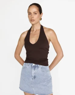 Asher Denim Mini Skirt (Light Vintage)*CHARCOAL Sale